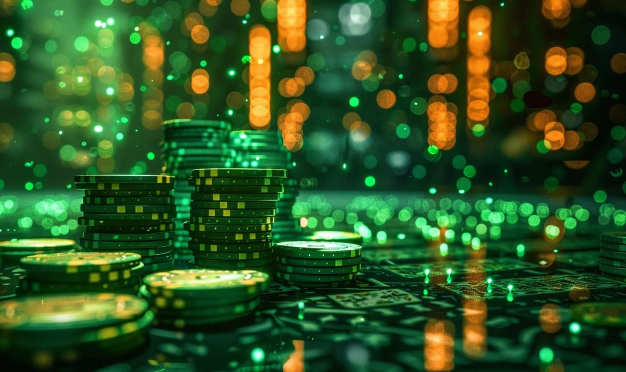 Casino-style games lobby with slots and live dealer options